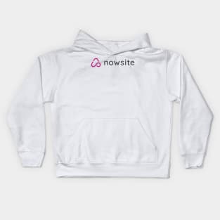 nowsite with logo Kids Hoodie